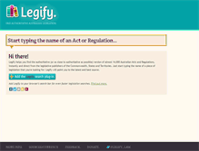 Tablet Screenshot of legify.com.au